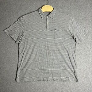 Vineyard Vines Men's Gray Striped Classic Fit with Pocket‎ Polo Shirt Size XXL